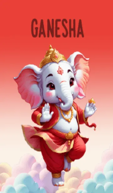 [LINE着せ替え] Red Ganesha for rich Theme (JP)の画像1