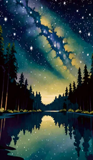 [LINE着せ替え] 穏やかな夜景の着せかえ/868の画像1