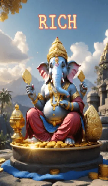 [LINE着せ替え] Ganesha, grant you Extremely RICHの画像1