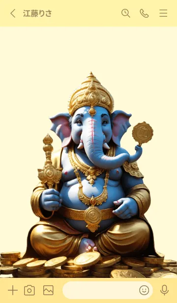 [LINE着せ替え] Ganesha, grant you Extremely RICHの画像2