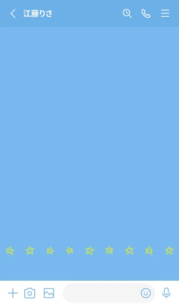 [LINE着せ替え] 星のらくがき(blue01)の画像2