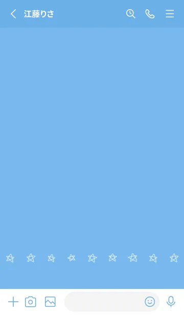 [LINE着せ替え] 星のらくがき(blue03)の画像2
