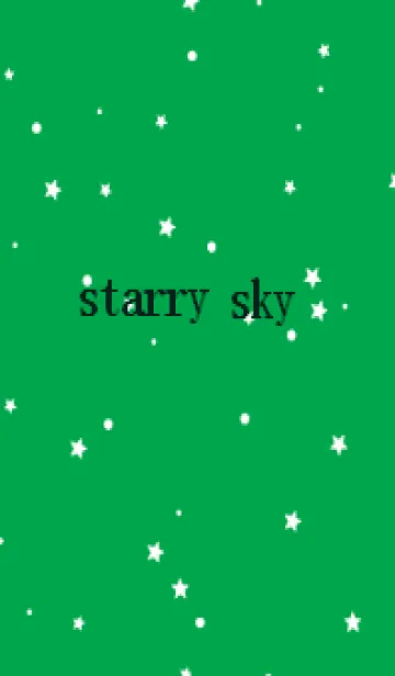 [LINE着せ替え] starry sky_greenの画像1