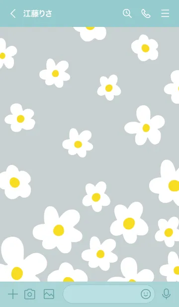 [LINE着せ替え] 白い花 斜め 舞う15の画像2