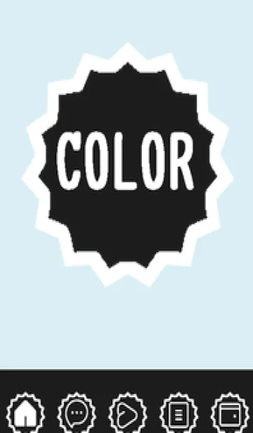 [LINE着せ替え] blue color M52の画像1