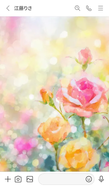 [LINE着せ替え] 薔薇(バラ)の花の着せかえ(R2793)の画像2