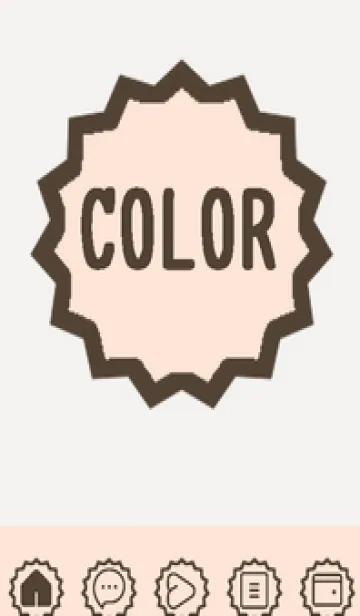 [LINE着せ替え] brown color M53の画像1