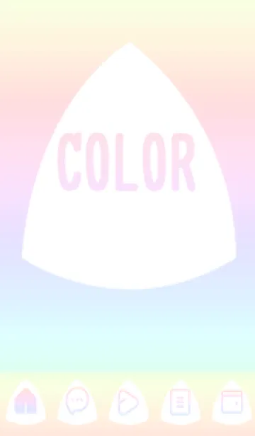 [LINE着せ替え] bw color rainbow L10の画像1