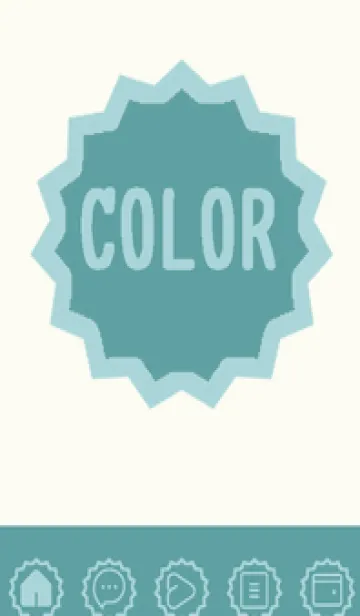 [LINE着せ替え] green color M107の画像1