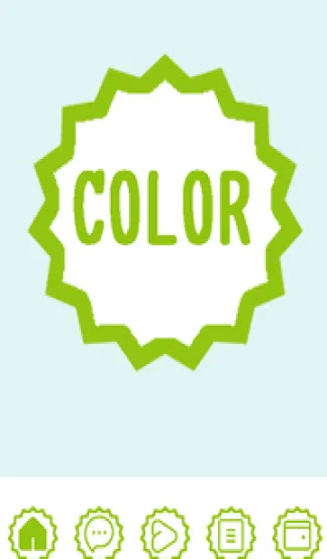 [LINE着せ替え] green color M109の画像1