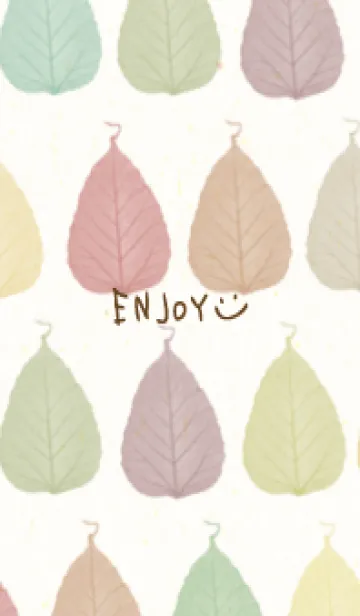 [LINE着せ替え] カラフル 葉っぱ 11の画像1