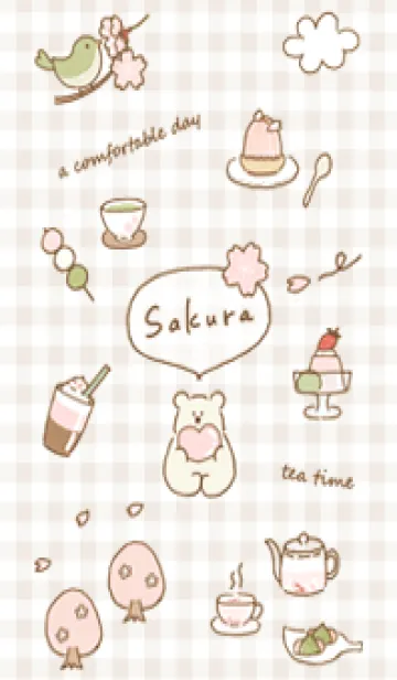 [LINE着せ替え] brown 春が来る03_1の画像1