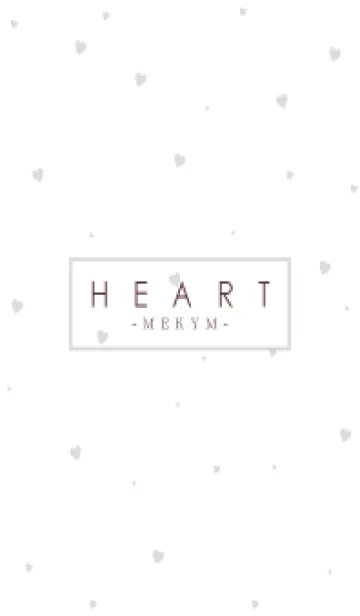 [LINE着せ替え] HEART GRAY-SIMPLE MEKYM 26の画像1