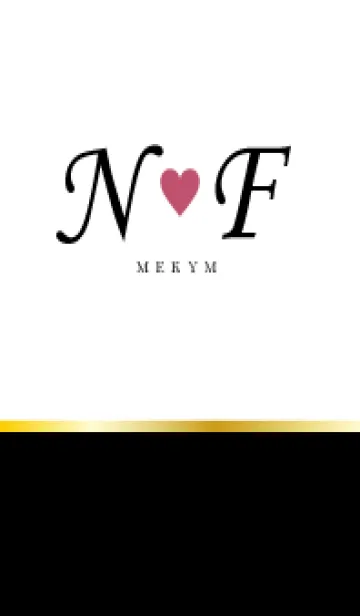 [LINE着せ替え] LOVE INITIAL-N&F イニシャル 9の画像1