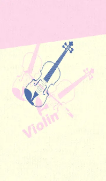 [LINE着せ替え] Violin 3カラー ラベンダーブルーの画像1