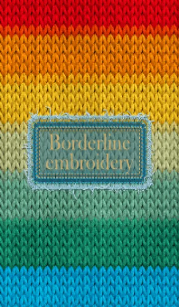 [LINE着せ替え] Borderline embroidery 66の画像1