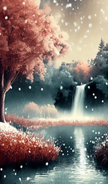 [LINE着せ替え] 優美な冬の風景の着せかえ(Winter-2739)の画像1