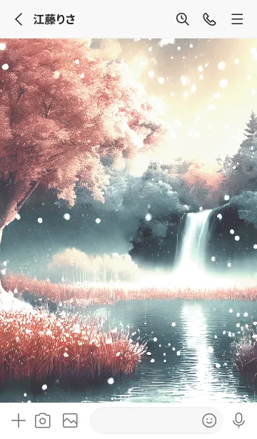 [LINE着せ替え] 優美な冬の風景の着せかえ(Winter-2739)の画像2