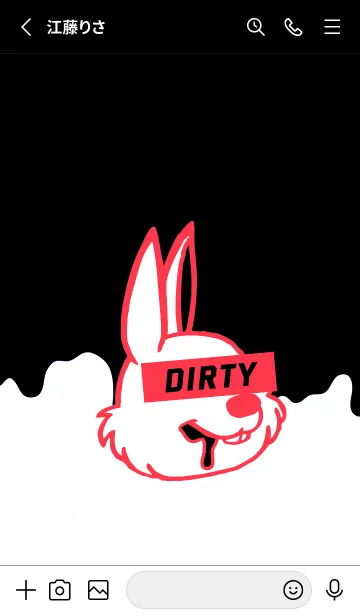 [LINE着せ替え] ダーティ ラビット 293の画像2