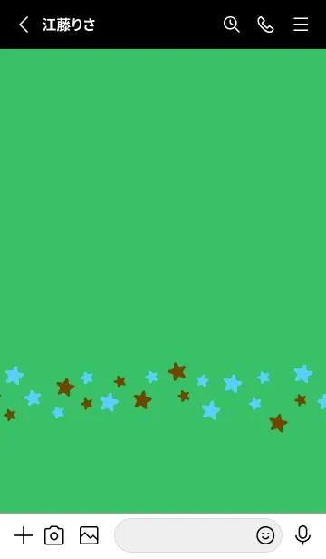 [LINE着せ替え] シンプル カラー スター 197の画像2