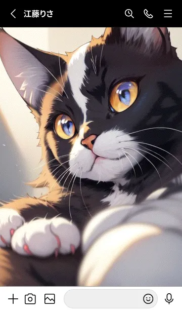 [LINE着せ替え] 夢幻の猫 NGxKの画像2
