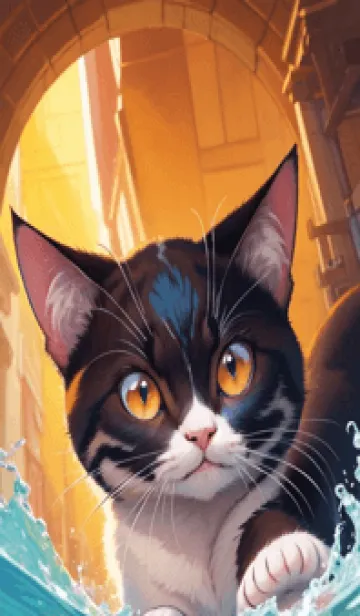 [LINE着せ替え] 夢幻の猫 JDxTの画像1