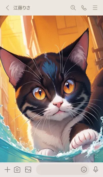 [LINE着せ替え] 夢幻の猫 JDxTの画像2