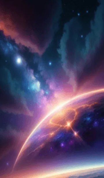 [LINE着せ替え] 宇宙 wGQKの画像1