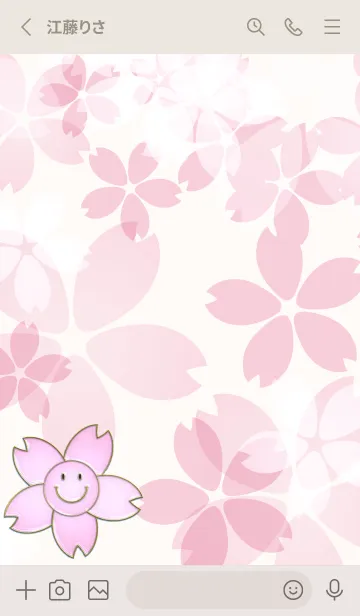 [LINE着せ替え] Sakura Smile Enamel Pin 4の画像2