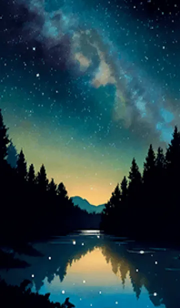 [LINE着せ替え] 穏やかな夜景の着せかえ/889の画像1