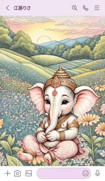 [LINE着せ替え] Ganesha For Work & Money Theme (JP)の画像2