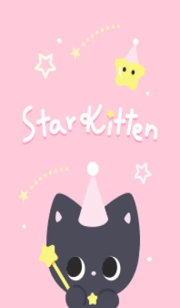 [LINE着せ替え] Star Kitten (Pink)の画像1