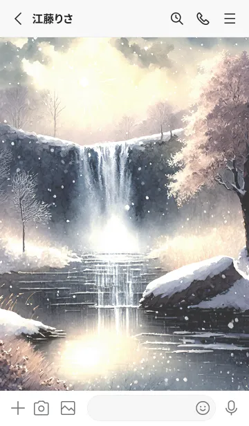 [LINE着せ替え] 優美な冬の風景の着せかえ(Winter-2748)の画像2