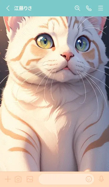 [LINE着せ替え] 夢幻の猫 TZObの画像2