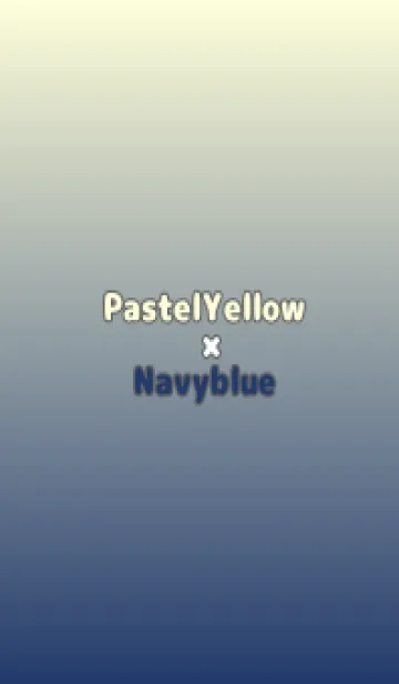 [LINE着せ替え] パステルイエロー★紺色.TKCの画像1