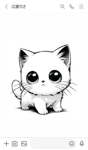 [LINE着せ替え] 綿猫の天使の画像2