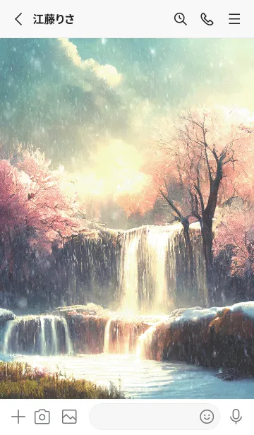 [LINE着せ替え] 優美な冬の風景の着せかえ(Winter-2749)の画像2