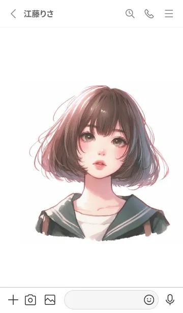 [LINE着せ替え] 熟考の美しさの画像2