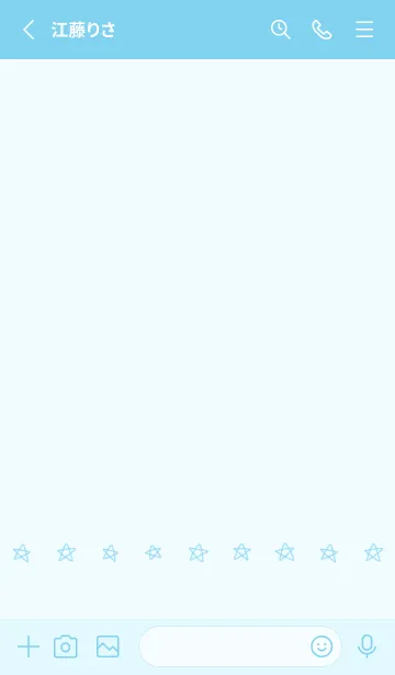 [LINE着せ替え] 星のらくがき(blue11)の画像2