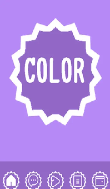 [LINE着せ替え] purple color M51の画像1