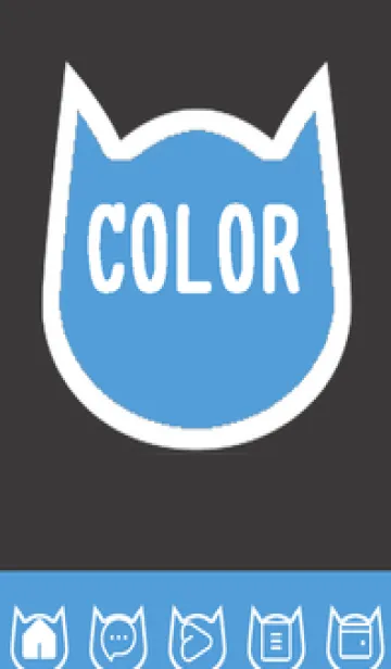 [LINE着せ替え] blue color N55の画像1