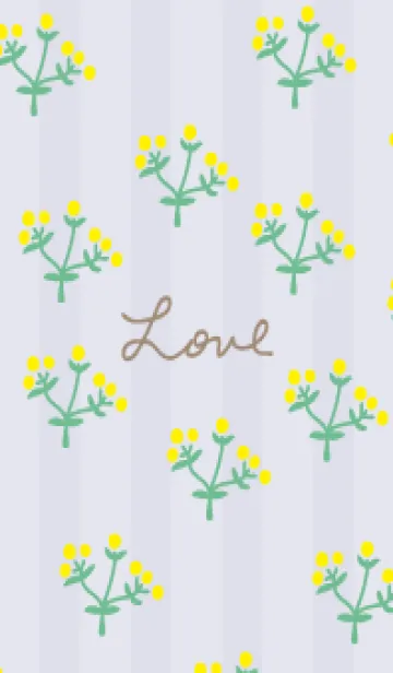 [LINE着せ替え] 黄色い丸い花2の画像1