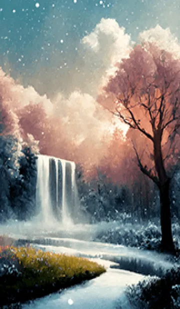 [LINE着せ替え] 優美な冬の風景の着せかえ(Winter-2754)の画像1