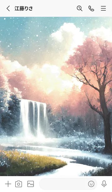 [LINE着せ替え] 優美な冬の風景の着せかえ(Winter-2754)の画像2