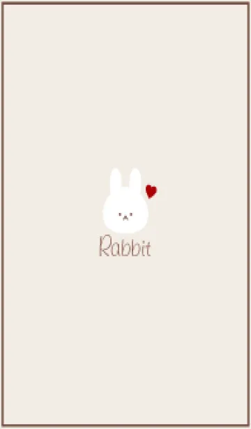Rabbit-Dusky.Beige 35のLINE着せ替え