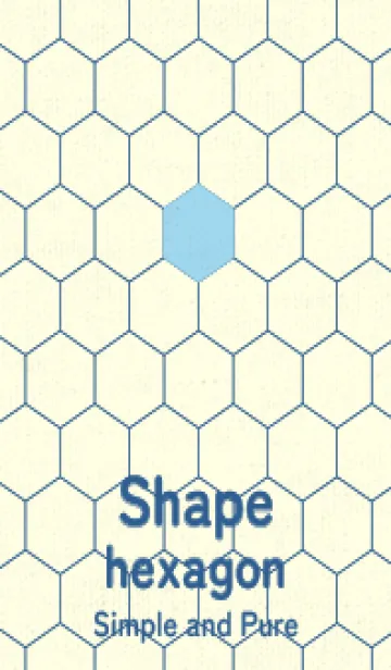 [LINE着せ替え] 六角形のきせかえ 空色の画像1