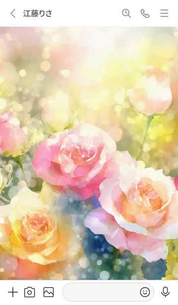 [LINE着せ替え] 薔薇(バラ)の花の着せかえ(R2819)の画像2