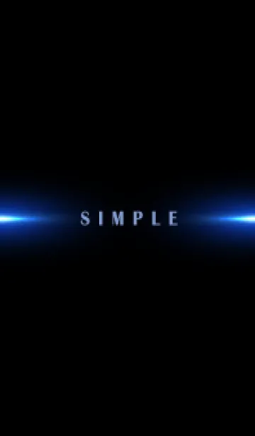 [LINE着せ替え] SIMPLE BLUE LIGHT-BLACK 9の画像1