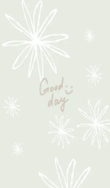 [LINE着せ替え] 白い線の花13の画像1