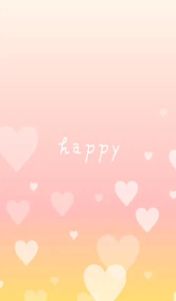 [LINE着せ替え] グラデーション ハート柄18の画像1